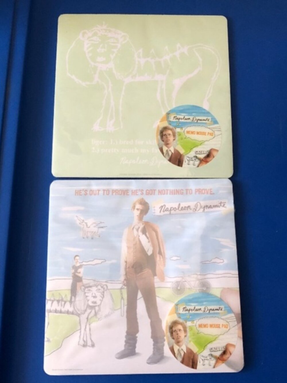 2X Napoleon dynamite notepad mouse pad new/sealed liger